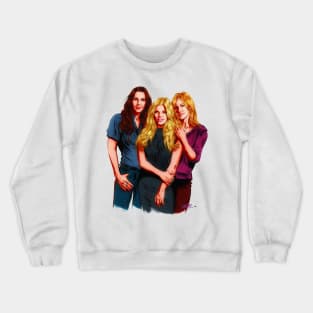 The Dixie Chicks - An illustration by Paul Cemmick Crewneck Sweatshirt